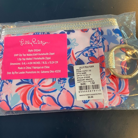 NIP Lilly Pulitzer zip top wallet - Picture 1 of 6